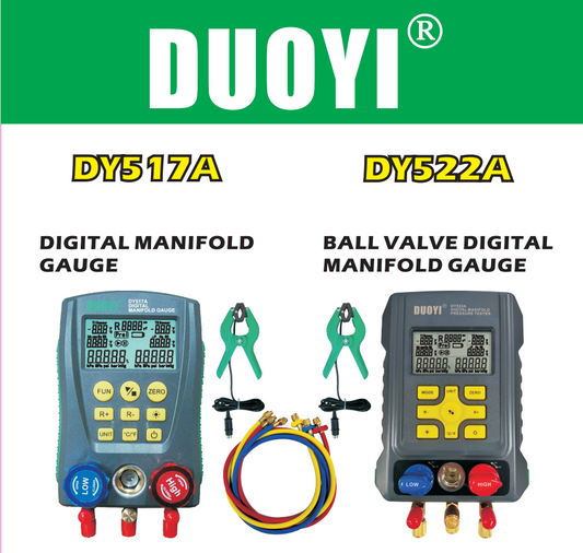 DUOYI Digital Manifold Gauges: Precision and Efficiency for Your HVAC Needs