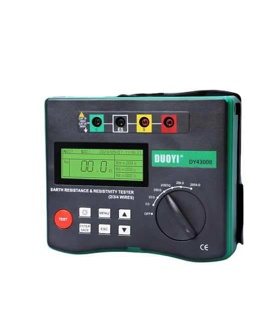 DUOYI DY4300B Digital Earth Tester Ground Resistance Resistance Meg-ohmmeter Soil Resistivity Component Tester 0~209.9KΩ